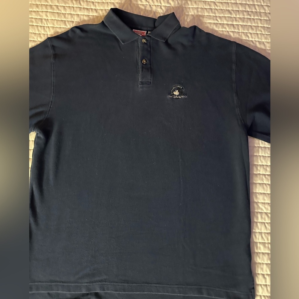 Vintage Walt Disney World ling sleeve polo shirt -cotton